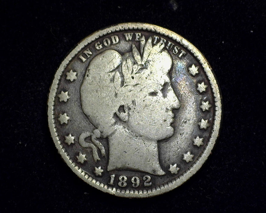 1892 Barber Quarter VG - US Coin