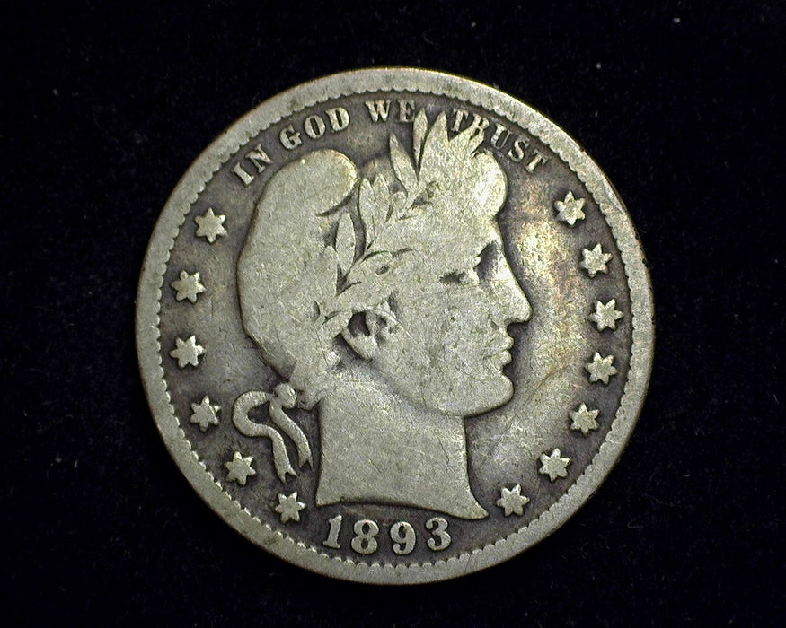 1893 Barber Quarter VG - US Coin