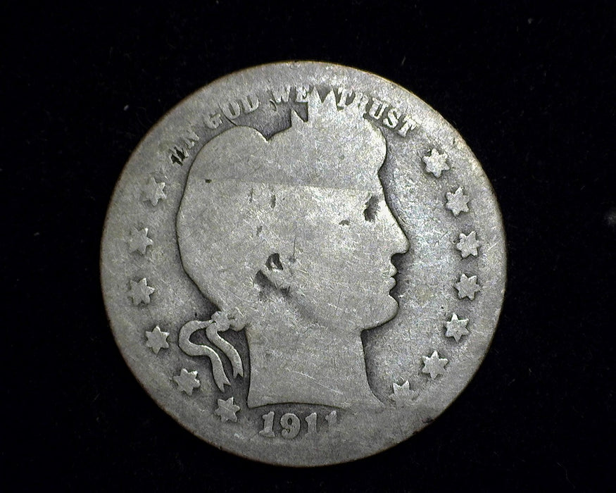 1911 D Barber Quarter AG - US Coin