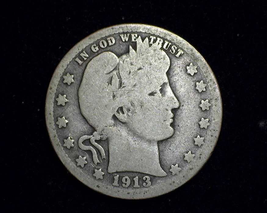 1913 D Barber Quarter G - US Coin