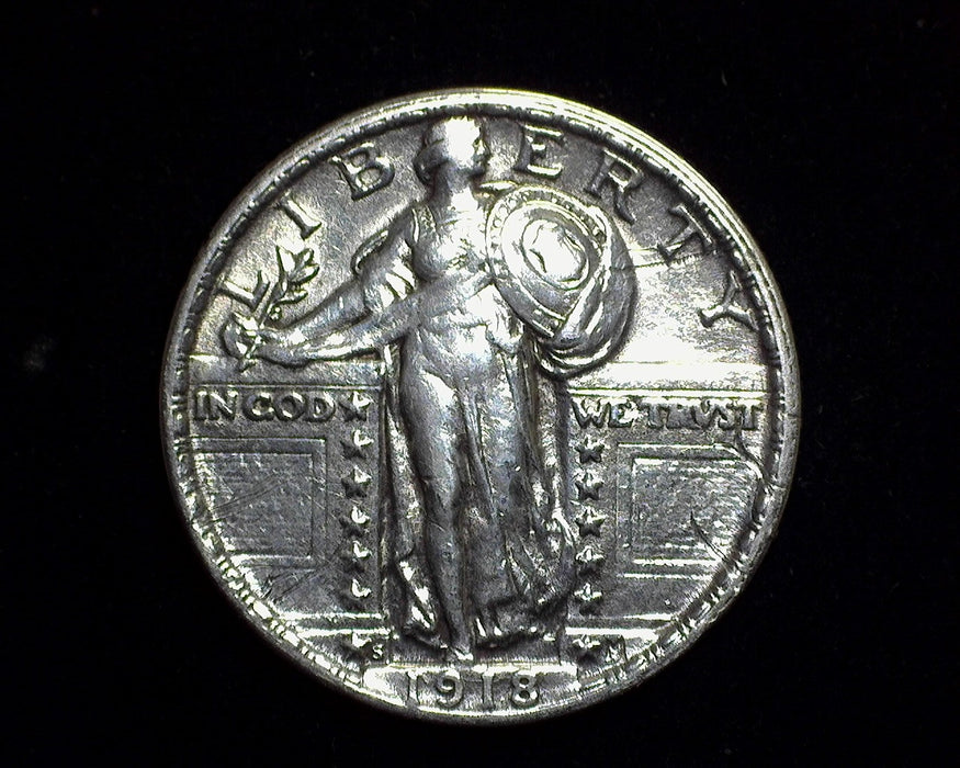 1918 S Standing Liberty Quarter XF - US Coin