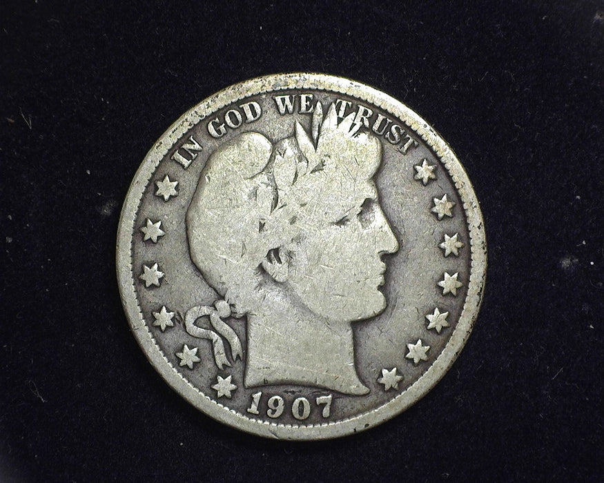 1907 S Barber Half Dollar VG - US Coin