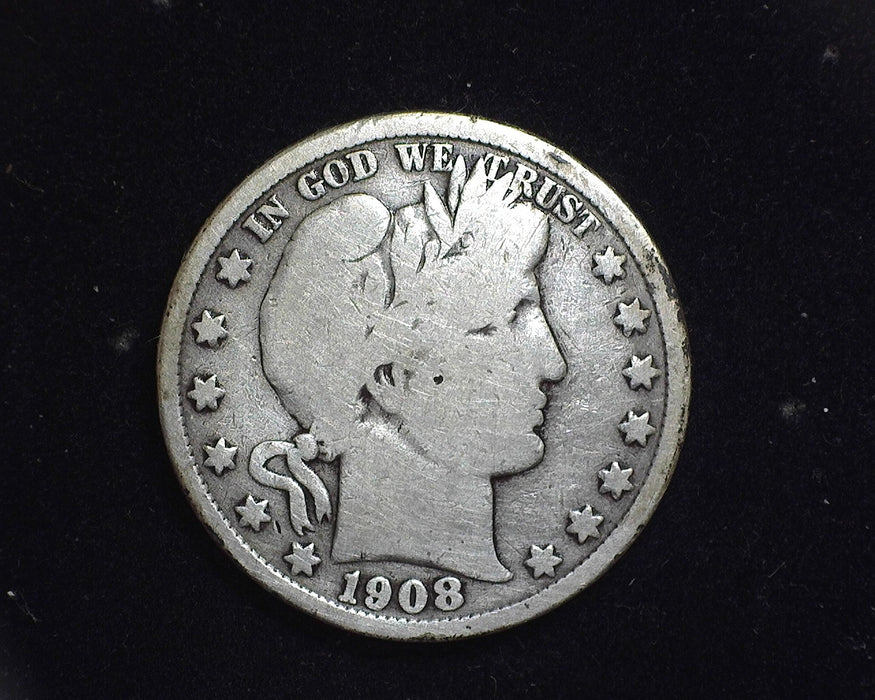 1908 S Barber Half Dollar VG - US Coin