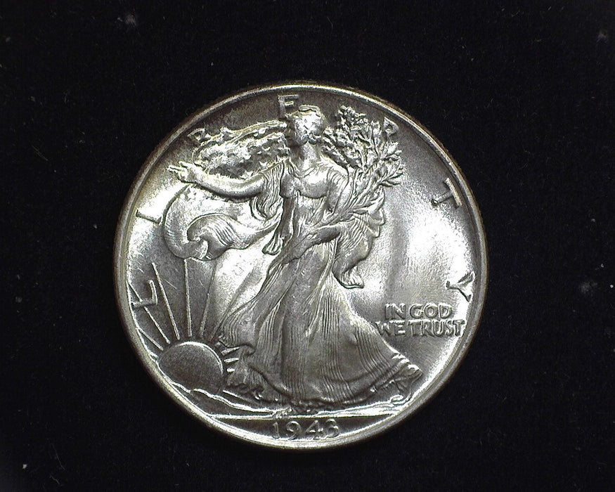 1943 Walking Liberty Half Dollar BU MS64 - US Coin