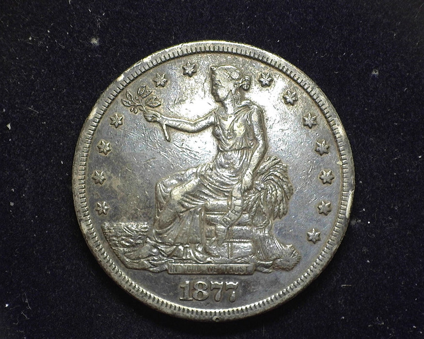 1877 S Trade Dollar Vf/Xf - US Coin