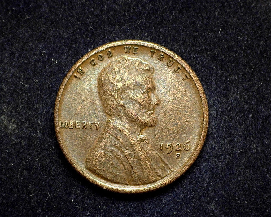 1926 S Lincoln Wheat Penny/Cent VF/Xf - US Coin