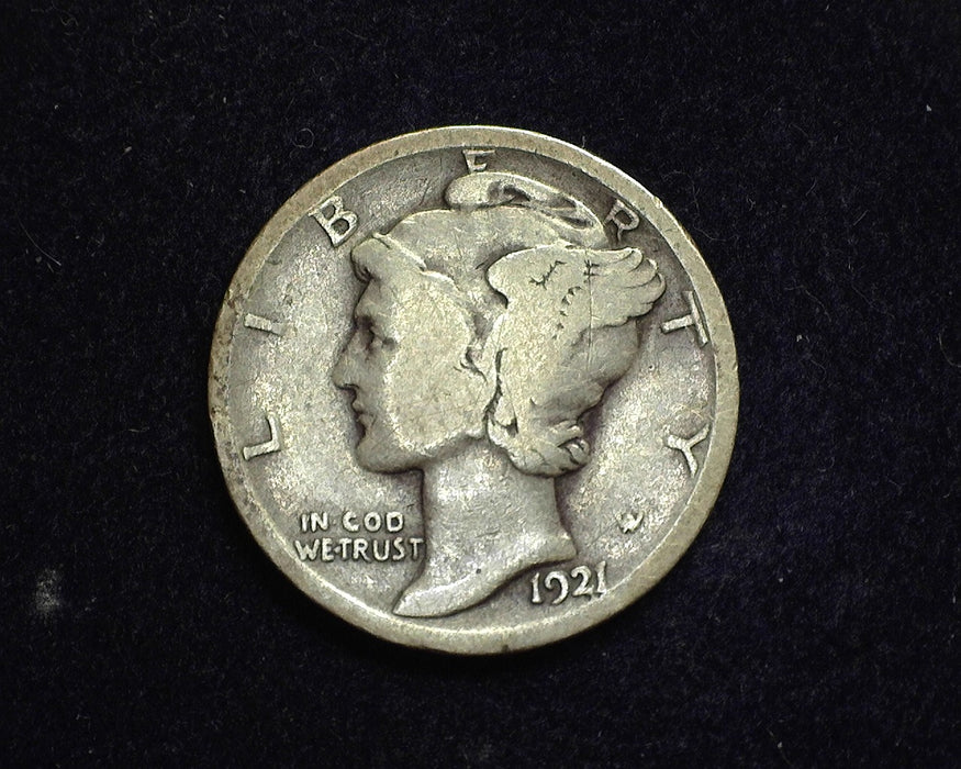 1921 Mercury Dime VG - US Coin