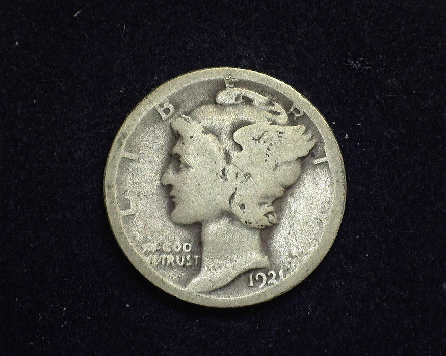 1921 Mercury Dime AG - US Coin