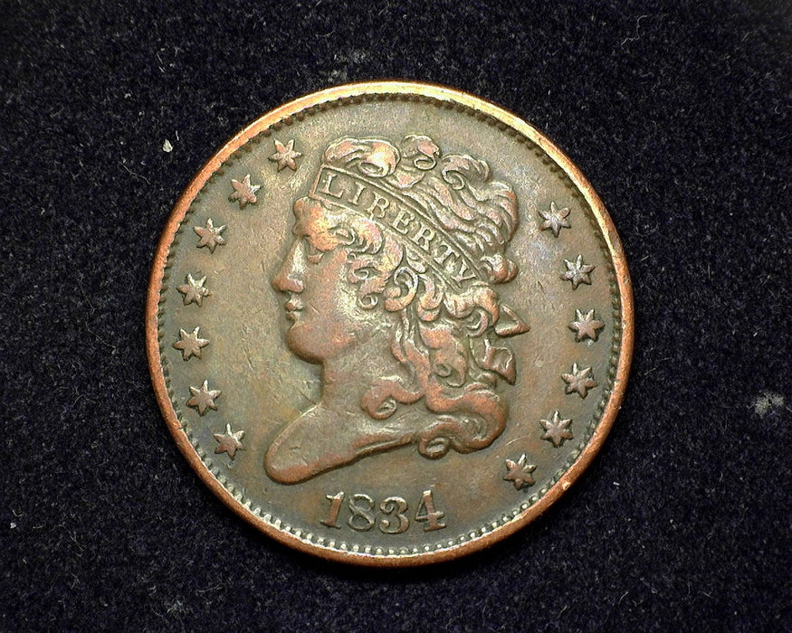 1834 Classic Head Half Cent VF - US Coin