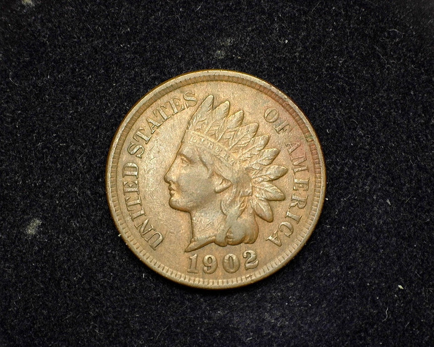 1902 Indian Head Penny/Cent Vf/Xf - US Coin