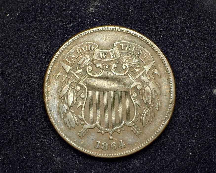 1864 Two Cent Piece XF - US Coin