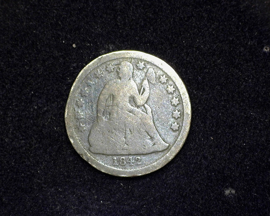 1842 Liberty Seated Dime G - US Coin