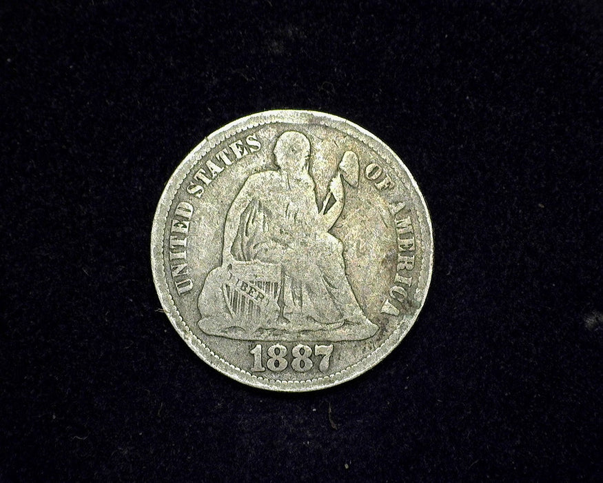 1887 S Liberty Seated Dime G - US Coin