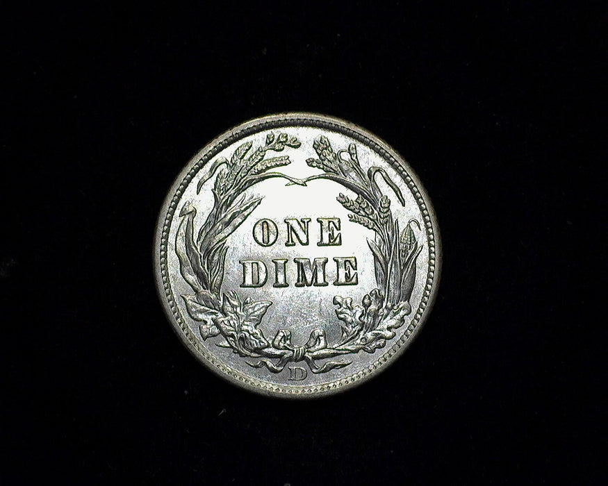 1908 D Barber Dime AU - US Coin