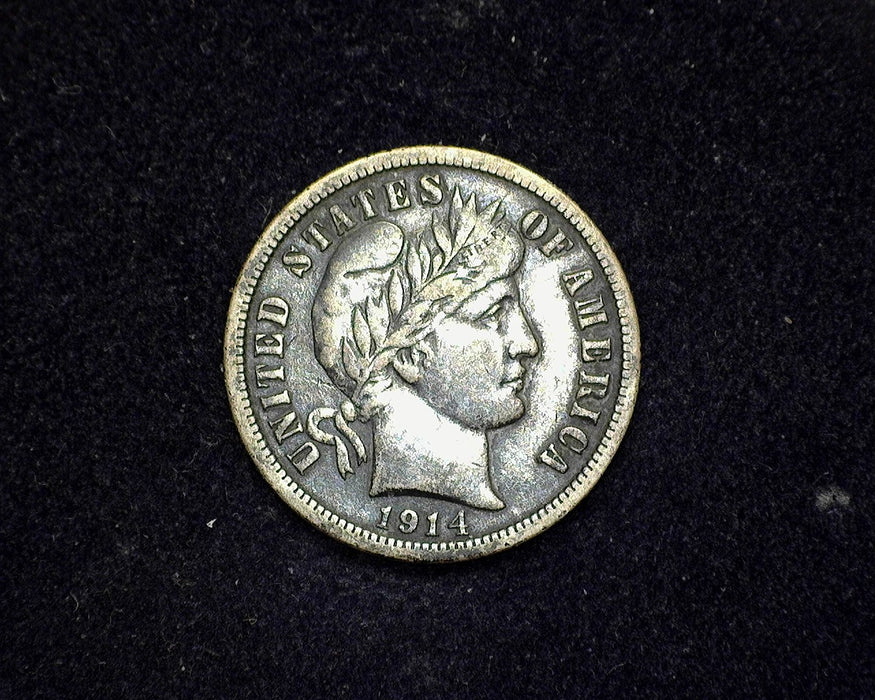 1914 Barber Dime F/VF - US Coin