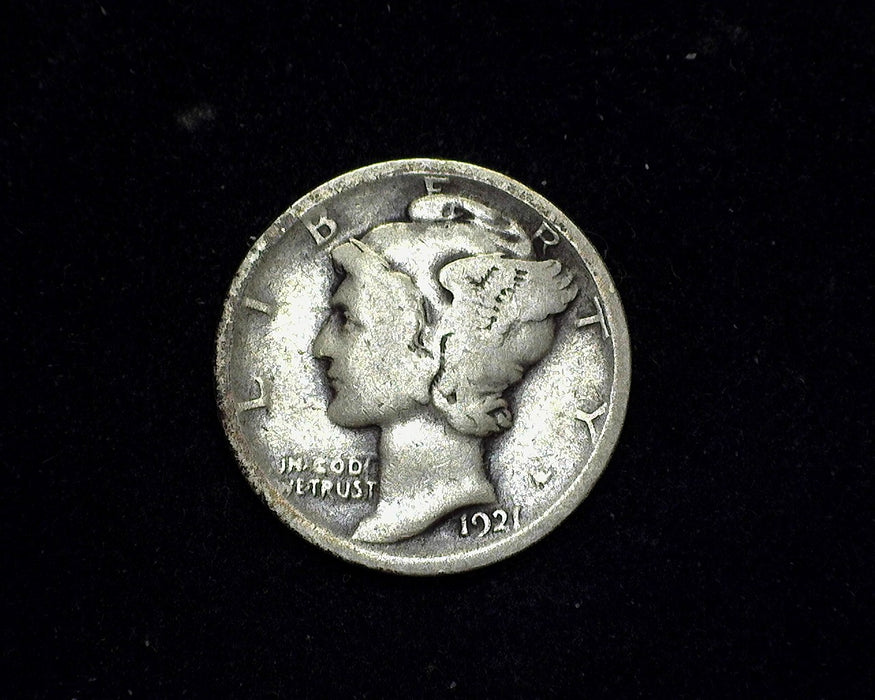 1921 Mercury Dime G/VG - US Coin