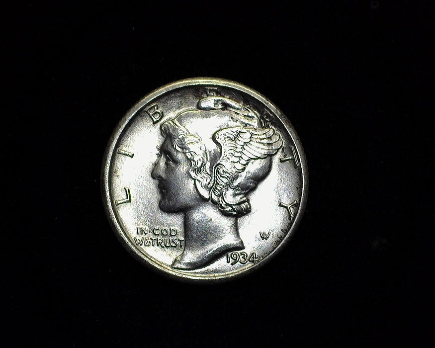 1934 Mercury Dime BU FSB  - US Coin