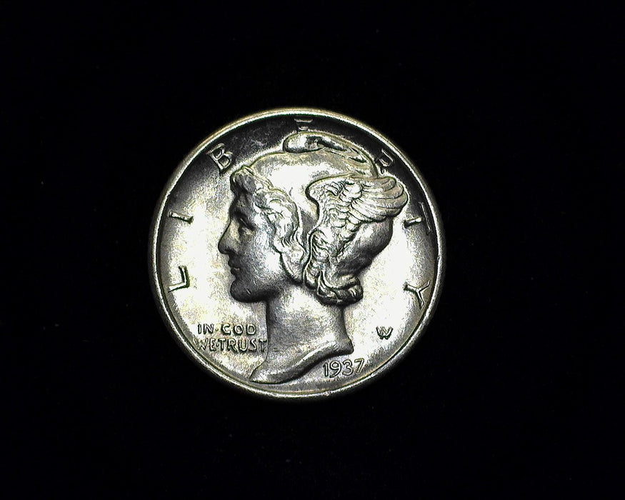 1937 Mercury Dime BU - US Coin