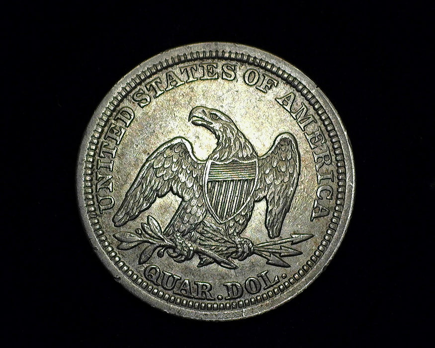 1854 Arrows Liberty Seated Quarter Xf/Au - US Coin