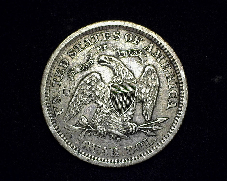 1873 S Arrows Liberty Seated Quarter XF - US Coin