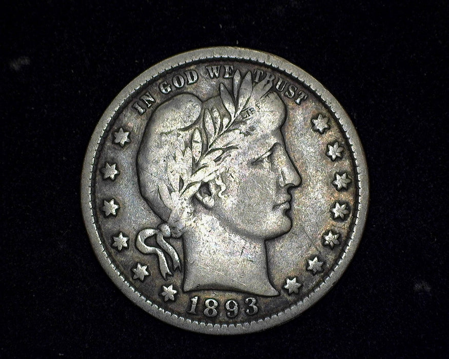 1893 O Barber Quarter F - US Coin