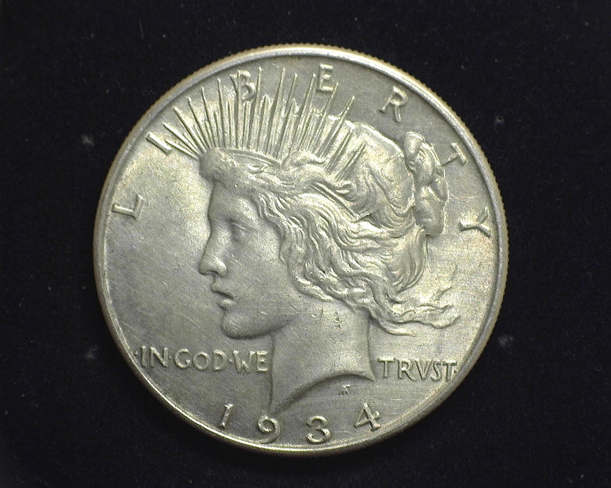 1934 Peace Dollar AU - US Coin