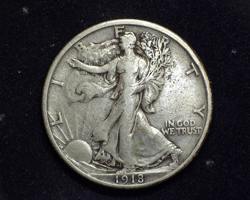 1918 Walking Liberty Half Dollar F - US Coin