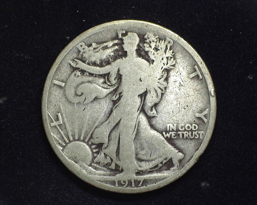 1917 D Rev Walking Liberty Half Dollar VG - US Coin