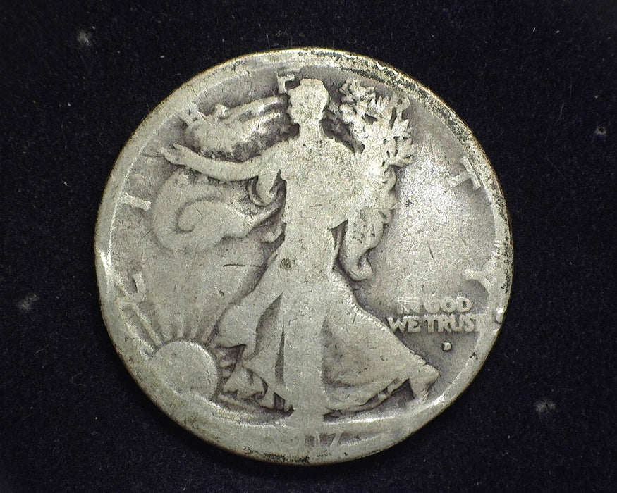 1917 D Obverse Walking Liberty Half Dollar G - US Coin