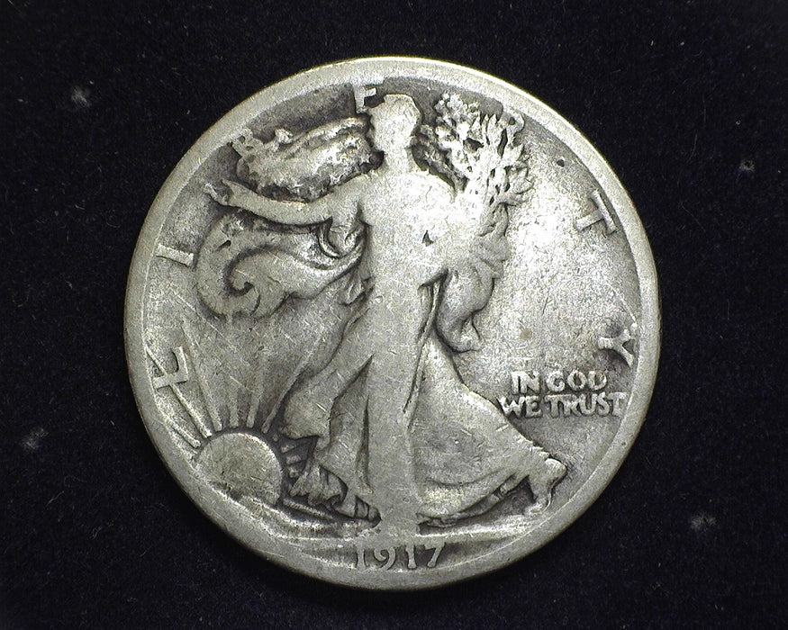 1917 S Rev Walking Liberty Half Dollar VG - US Coin