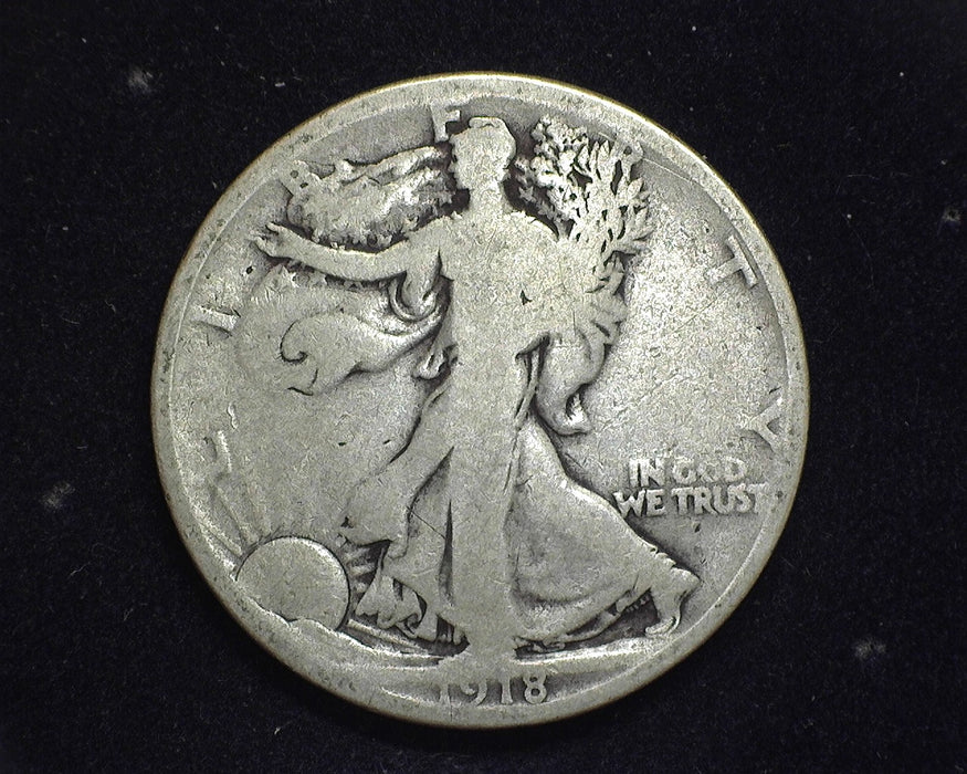 1918 D Walking Liberty Half Dollar VG - US Coin