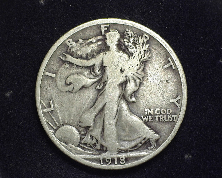 1918 D Walking Liberty Half Dollar VG - US Coin