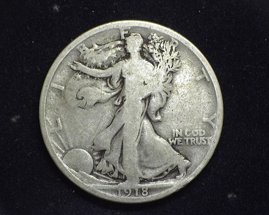 1918 D Walking Liberty Half Dollar VG - US Coin