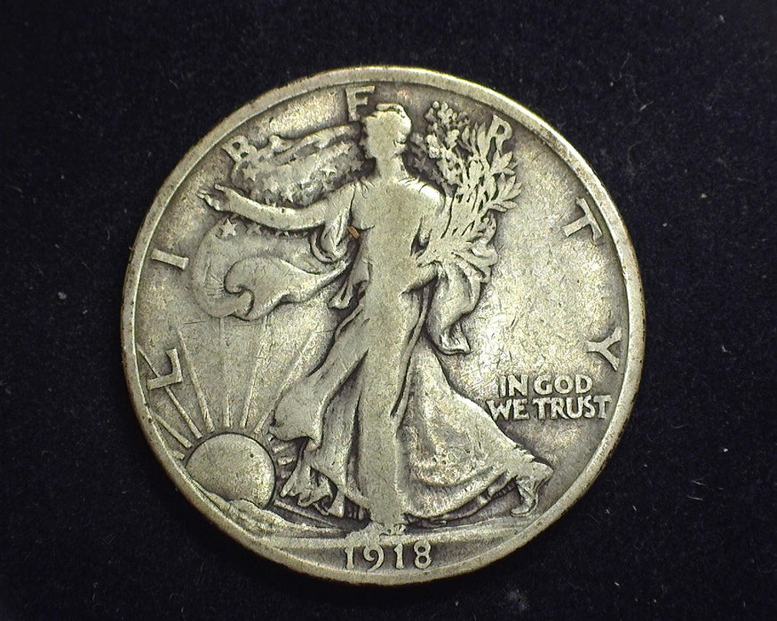 1918 S Walking Liberty Half Dollar VG - US Coin