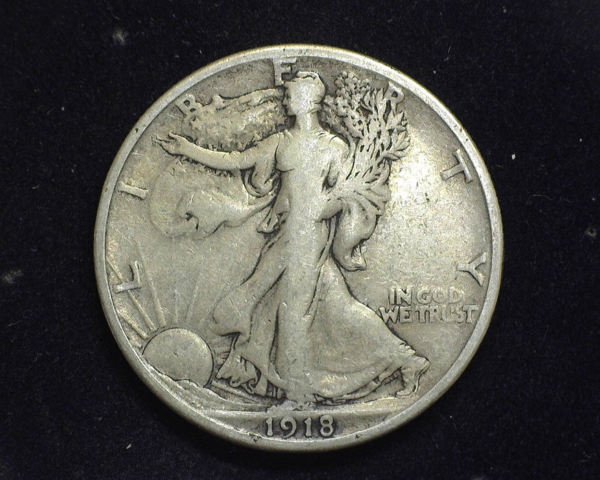 1918 S Walking Liberty Half Dollar VG - US Coin