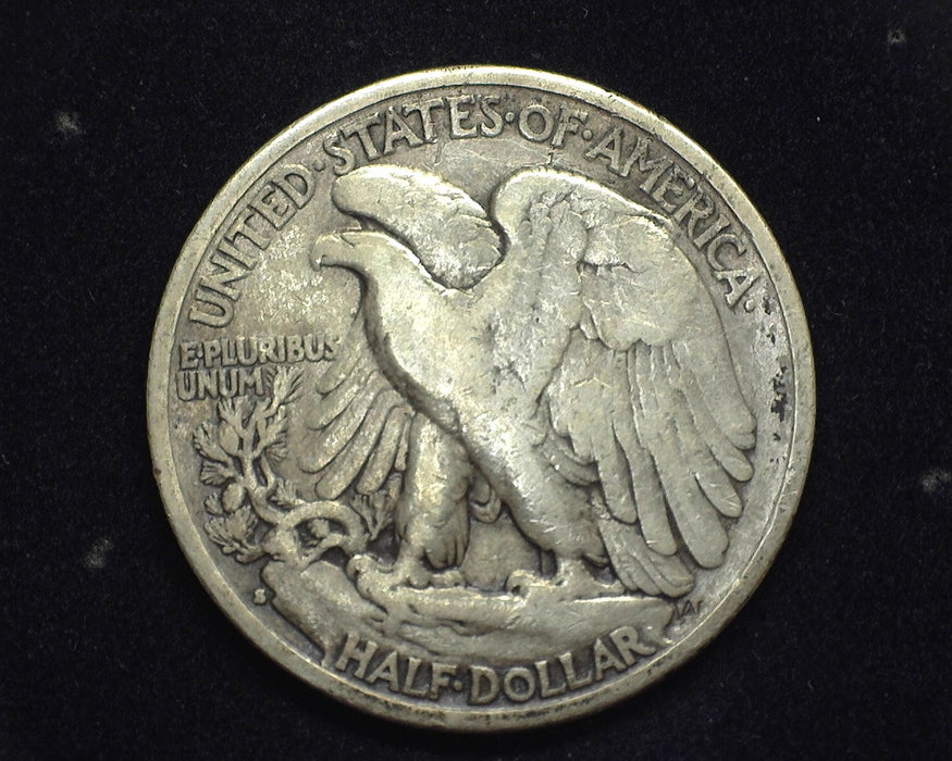 1929 S Walking Liberty Half Dollar F - US Coin