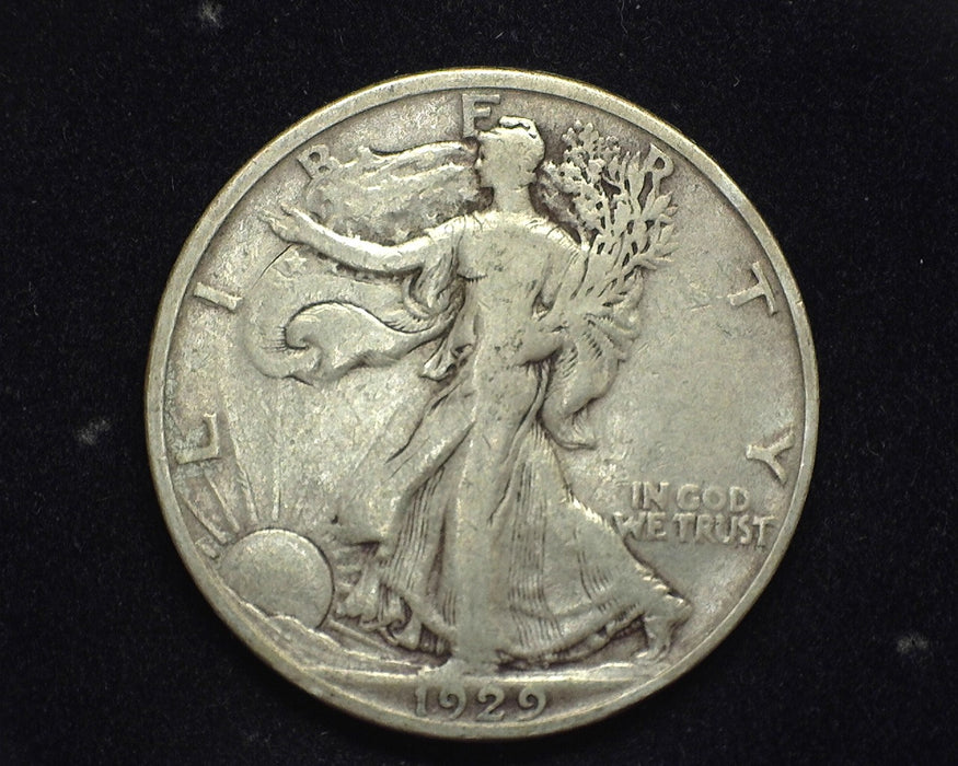 1929 S Walking Liberty Half Dollar F - US Coin