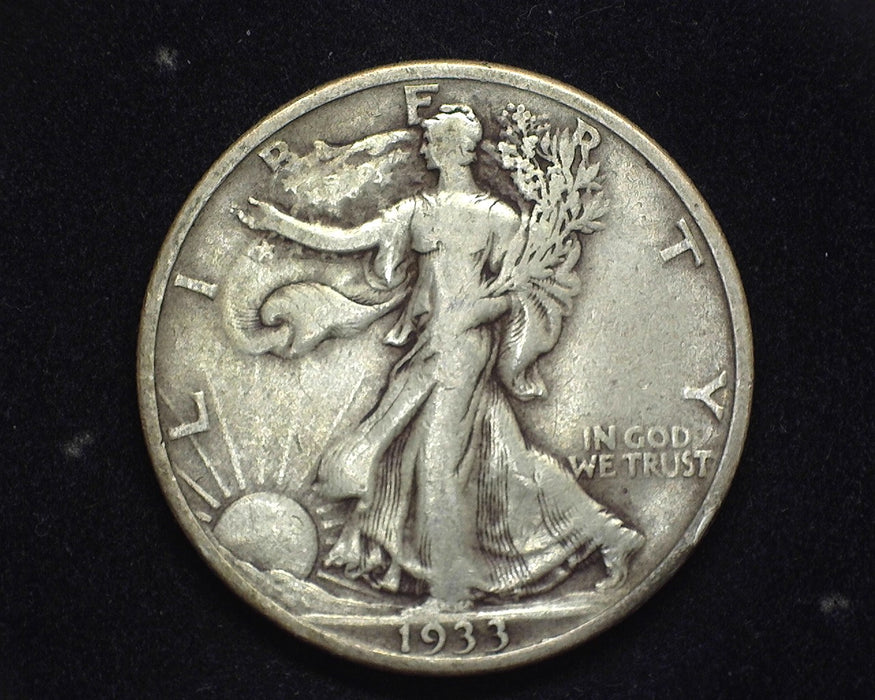 1933 S Walking Liberty Half Dollar F/VF - US Coin