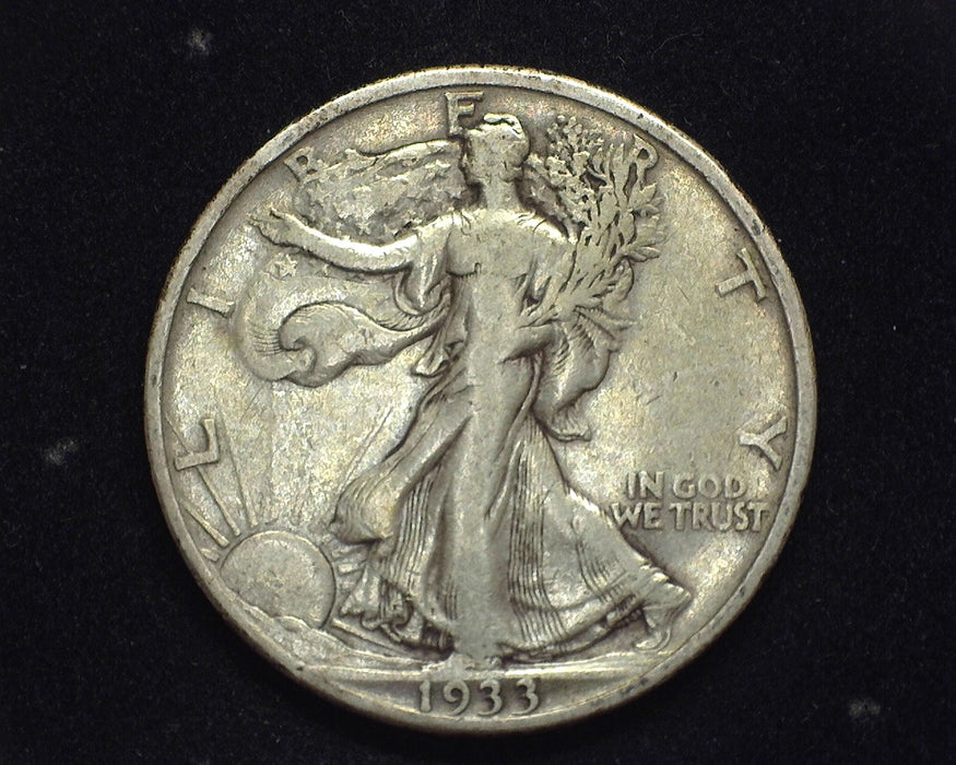 1933 S Walking Liberty Half Dollar F - US Coin