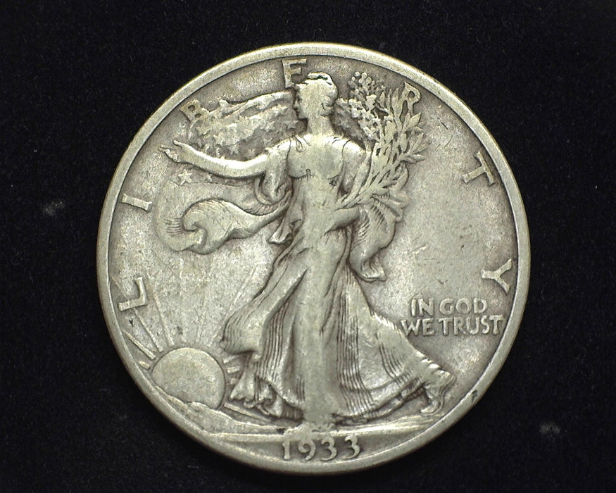 1933 S Walking Liberty Half Dollar F/VF - US Coin