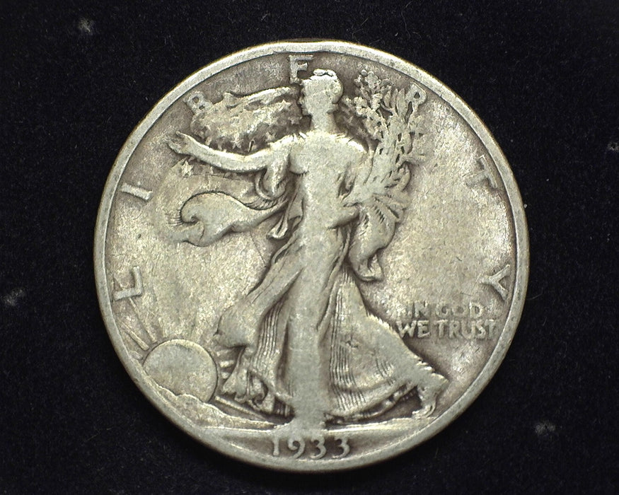 1933 S Walking Liberty Half Dollar F - US Coin