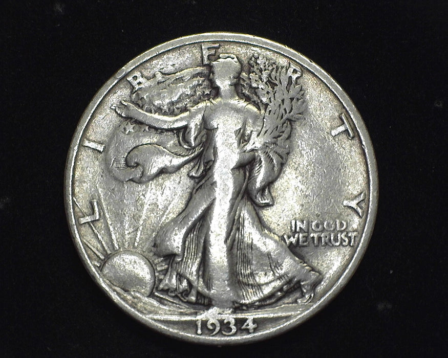 1934 S Walking Liberty Half Dollar F - US Coin