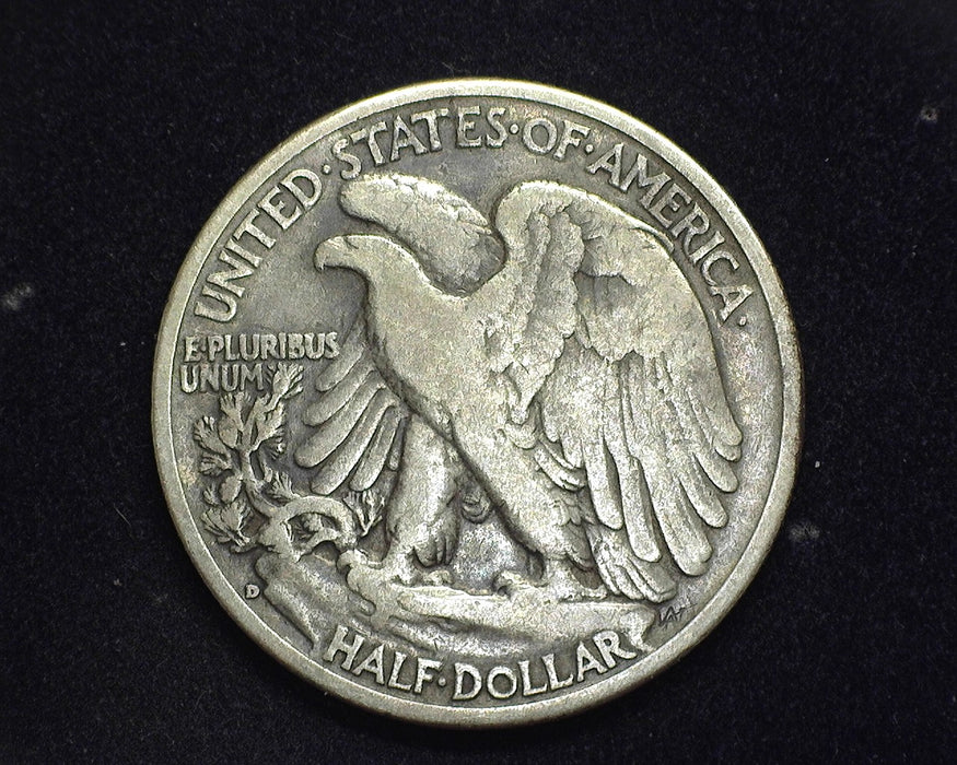 1937 D Walking Liberty Half Dollar F/VF - US Coin