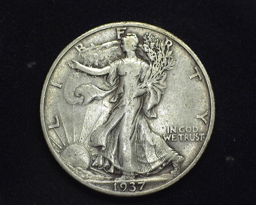 1937 S Walking Liberty Half Dollar F/VF - US Coin