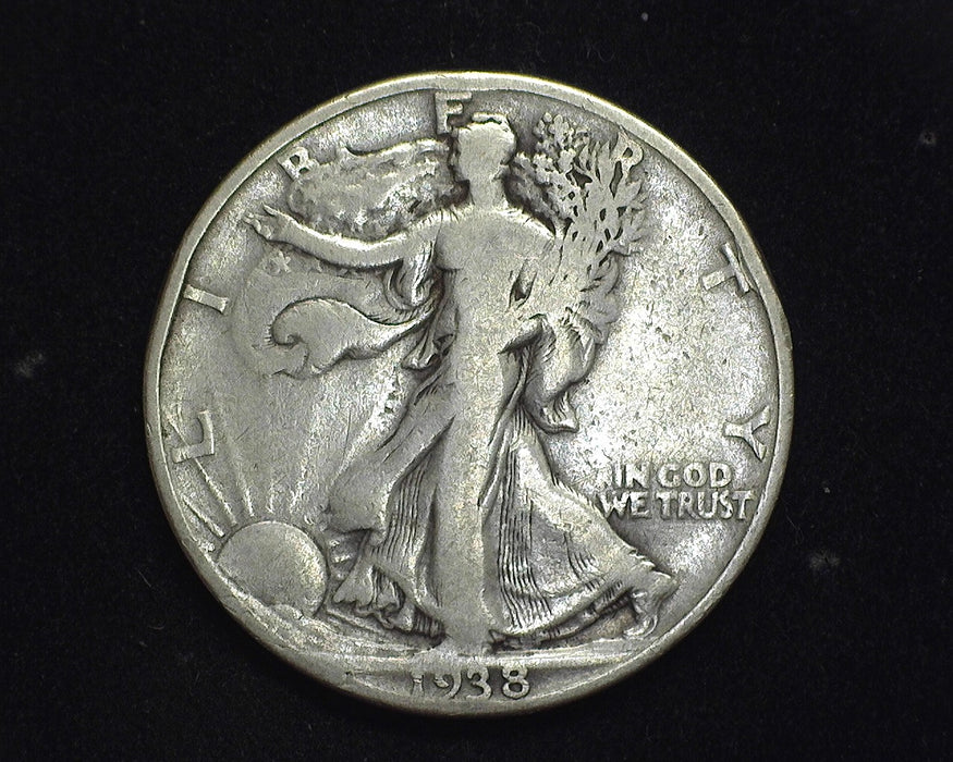 1938 D Walking Liberty Half Dollar F - US Coin