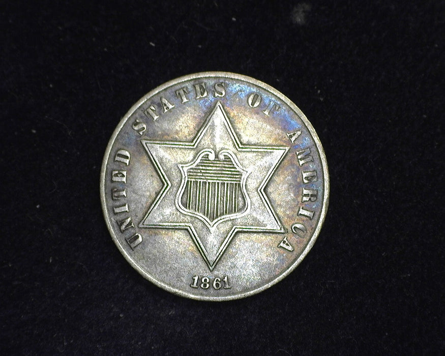 1861 Three Cent Silver XF - US Coin