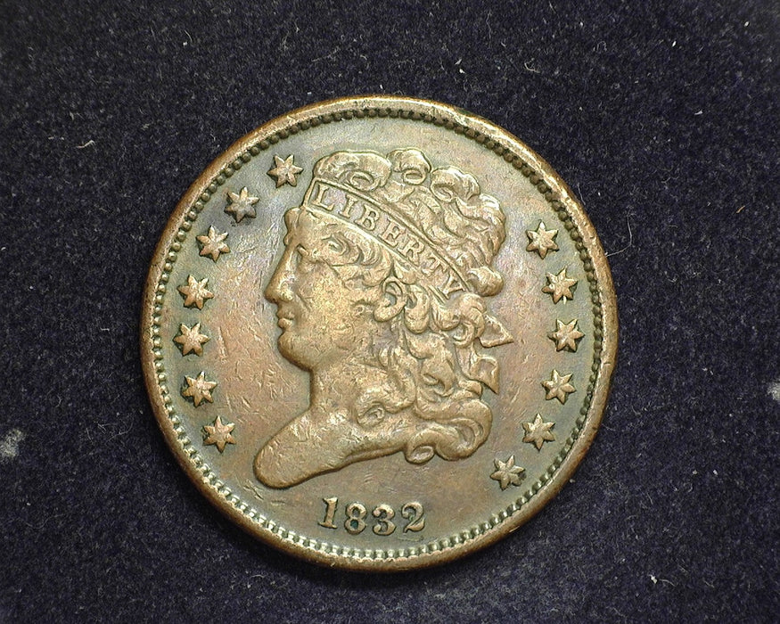 1832 Classic Head Half Cent Vf/Xf - US Coin