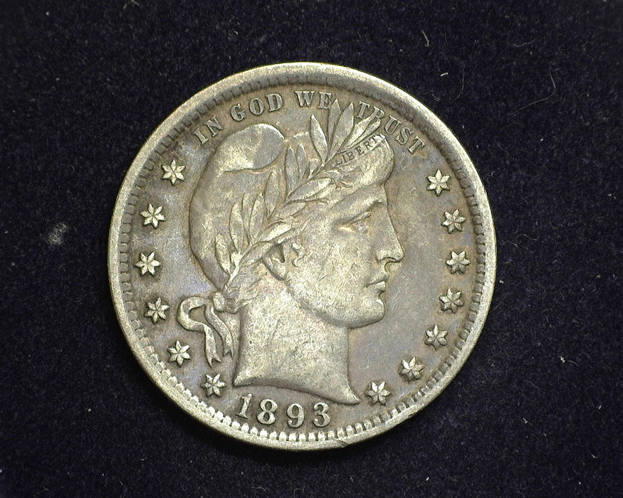 1893 Barber Quarter Vf/Xf - US Coin