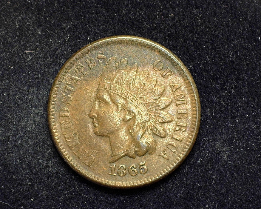 1865 Indian Head Penny/Cent Vf/Xf - US Coin