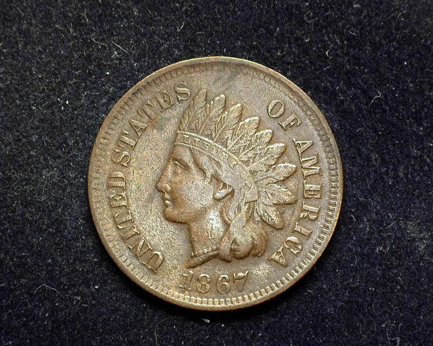 1867 Indian Head Penny/Cent F/VF - US Coin